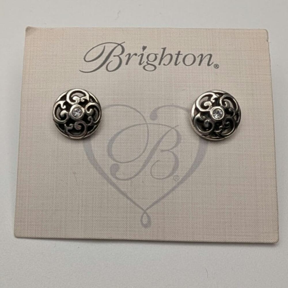 Brighton Silver Betsey Mini Post Earrings New!